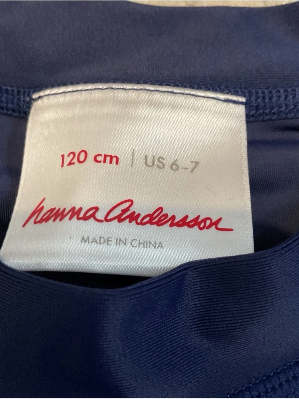 Hanna Andersson Kids Navy Blue Swim Rashguard